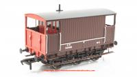 931006 Rapido SECR 6 Wheel Brake Van - No. 55366 - SR brown with red ends (small lettering)